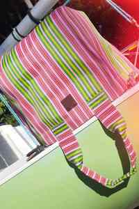 Custom Size Logo Colors <b>Zip</b> Closure Striped Recycled Nylon Large <b>Tote</b> Shopping <b>Bag</b> <b>Tote</b> <b>Bag</b> with Internal Pocket - Product Image 3