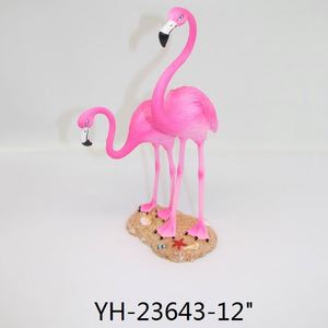 Factory Customized Small Statue <b>Ornament</b> Resin Crafts Suitable for Bedroom Living Room Decoration <b>Pink</b> Flamingo Figurine - Product Image 5