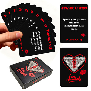 <span class=keywords><strong>Jeu</strong></span> de cartes romantique Fun Commands pour couples, paquet de 50 cartes, vérité ou conséquence intime, jeux de société pour adultes, coffret cadeau pour amoureux - Product Image 5