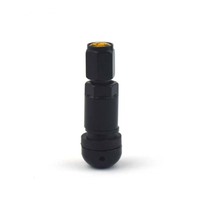 Fond rond 525 accessoires de pneu de voiture Valve de soupape en aluminium en alliage d'aluminium sous vide sans chambre