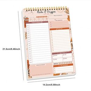 Cuaderno Planificador Diario con Cubierta de PP y Folleto Plegable "Hazlo Tú Mismo", Agenda Semanal y Mensual A5, Lista de Tareas de Productividad para Oficina y Escuela - Product Image 2