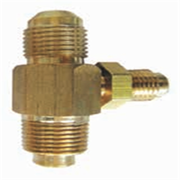 Adaptateur de tuyau de gaz en laiton durable, raccord en T fileté 5/16, rallonge avec point de test 3/8 pour l'entretien des conduites de carburant