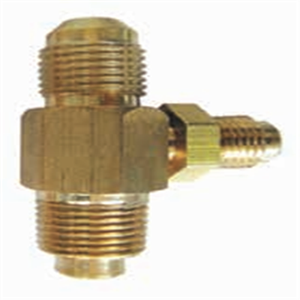 Adattatore per Tubi Gas in Ottone Durevole, Connettore a T con Filettatura Flare 5/16, Prolunga con Raccordo di Prova 3/8 per Manutenzione Linee Carburante - Product Image 3