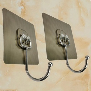 Ganci Adesivi da Parete in PVC e Acciaio Inossidabile per <span class=keywords><strong>Cucina</strong></span> e Bagno - Product Image 1