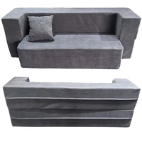 Modulares Cord-Schlafsofa Konvertierbares Bodensofa Faltbares 3-in-1 Multifunktionales Schlafsofa für Wohnzimmer und Apartment