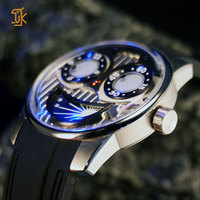 Montre automatique SANYIN OEM Joker en acier inoxydable, phase de lune unique, montre mécanique de poignet pour Halloween, fabricants