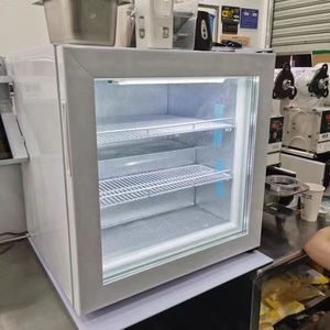 55L業務用ミニガラス扉カウンター上設置型アイスクリーム冷凍庫 - Product Image 2