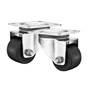 Rodízio de Aço Inoxidável SUS304 de 3'' para Uso Pesado, Centro de Gravidade Baixo, Roda de PA/<span class=keywords><strong>Nylon</strong></span> de 52mm, Antirrust para Equipamentos Industriais - Product Image 2