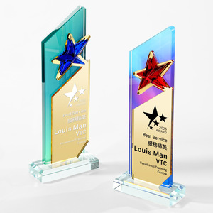 Crystal Acrylic <b>Trophy</b> Laser <b>Engraved</b> Award For Business Gifts And Promotional Awards With Digital Printing AB Specification - Product Image 4
