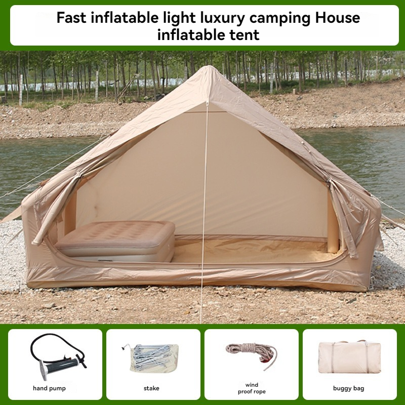 Single door with skylight tent
