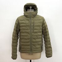 Veste extérieure de sports d'hiver DWR en tissu nylon ripstop 20D OEM avec revêtement CIRE Veste en duvet légère