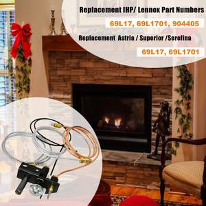 更换YM YMP031 69L17铁击Serefina气体壁炉液化石油气火焰1/2/3工具0.15-2.0毫米引燃器组件 - Product Image 5