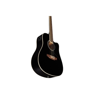 Guitares EKO - Guitare CW EQ noire avec table, dos et flancs en épicéa, manche en Okoume et touche en Roupana d'Amérique du Sud - Product Image 4