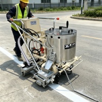 Machine de marquage routier automatique directe usine, équipement de traçage de lignes pour parkings, peinture de lignes routières