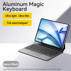 Custodia per tastiera Magic in lega di alluminio OEM/ODM per <span class=keywords><strong>iPad</strong></span> Pro 11 M4/M5 con chiusura magnetica e funzione Auto-Sleep - Product Image 1
