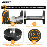 Produsen Dumbbell Urethane Murah Grosir Kustom untuk Peralatan Olahraga Gym, Dumbbell Kepala Bulat CPU