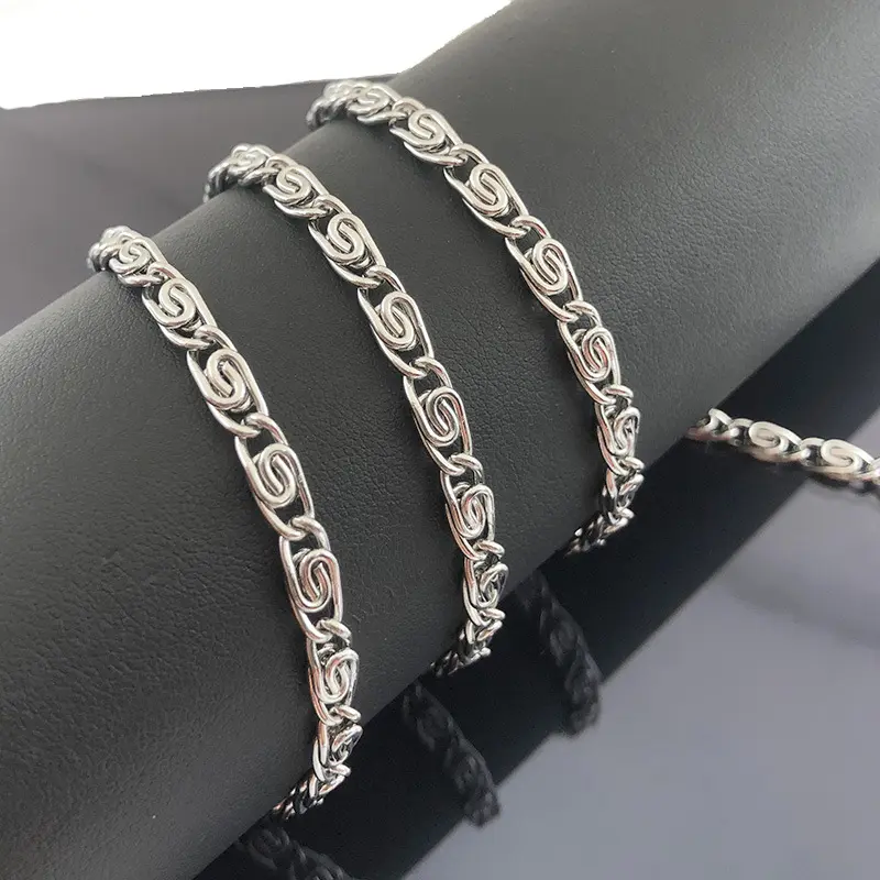 Stainless steel chain thread individual Ingot necklace with DIY jewelry accessories spot wholesale