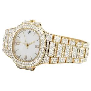 Design personnalisé Hip Hop Top Marque De Luxe Glacé Montre avec Élégante Recherche Moissanite Diamant Montre pour Hommes - Product Image 6