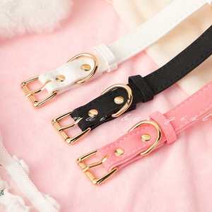 Adjustable <b>Bow</b> Bell Collar With <b>Red</b> Bell For Pets Multi Color Pet Collars - Product Image 4