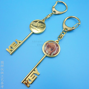 <b>Anime</b> <b>Keychain</b> Zinc Alloy Gold Plated Custom Logo Pendant Advertising Gift Promotion Item - Product Image 2