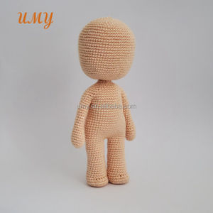 Bambole fatte a mano Amigurumi Crochet nozioni di base del corpo No Face Full Body Doll basi per bambole senza volto - Product Image 5