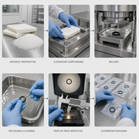 Pièces en caoutchouc médical personnalisées Jacey, OEM, en silicone, fabriquées en salle blanche, 100 % inspectées pour les dispositifs médicaux et les soins de santé