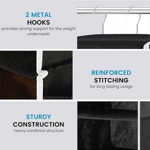 Hot Selling Stylish Design Durable Dustproof Organizer Hanging Wall Storage Pockets With 6 Side Mesh <b>Bags</b> - Product Image 5