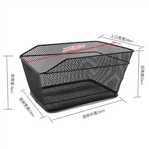 Cesta trasera para bicicleta, soporte de hierro extra grande y resistente para compras y almacenamiento - Product Image 4