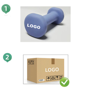 Haltères à tête plate en vinyle mat pour le <span class=keywords><strong>yoga</strong></span> et la remise en forme, haltères en fonte solide pour hommes et femmes, équipement d'entraînement à domicile - Product Image 4