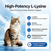 Gel Nutritionnel L-Lysine Taurine pour Chat 120g – Complément Immunitaire, Respiratoire et Oculaire pour Chatons – Vente en Gros OEM