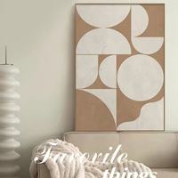 Peinture abstraite géométrique noir et blanc sur toile pour la décoration de la maison