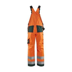 BLAKLADER - 266018115349C148 Pantalones con pechera de alta visibilidad Naranja/Verde-EAN 7330509804827 ROPA DE TRABAJO DE LA HI-VIS - Product Image 2