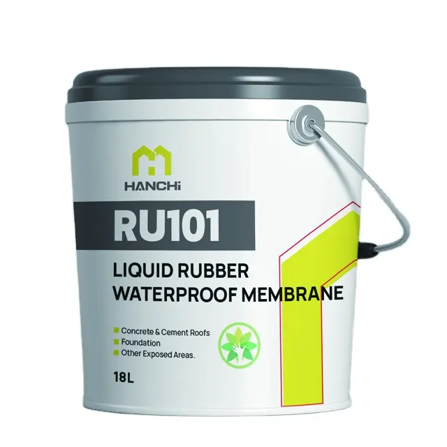 Liquid rubber waterproof coatings for constructions