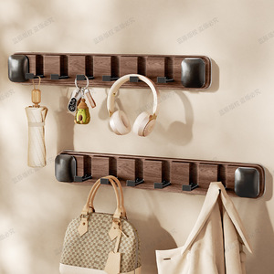 Suction Cup Door Hook Wall Mounted Rectangle Modern Removable Coat Rack Entryway Bedroom Use - Product Image 2
