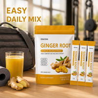 Poudre de gingembre du fournisseur d'usine avec 30 sachets individuels pour le bien-être botanique quotidien des adultes