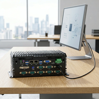 Nuevo Mini PC Industrial sin Ventilador HW-C576, Intel I3/I5/I7 Octa Core, SSD, 32GB DDR4 RAM, Doble LAN, Gráficos HD, Auto Power Watchdog