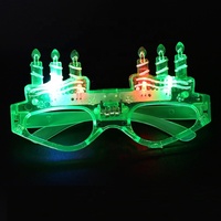 Lunettes à LED brillantes dans le noir Lunettes lumineuses au néon pour fêtes d'enfants et d'adultes Fournitures pour fêtes d'anniversaire