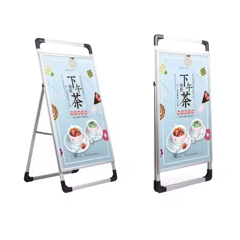 Reclame Draagbare Bestrating Bord Trottoir Teken Een Frame Aluminium Poster Stand Fabrikant