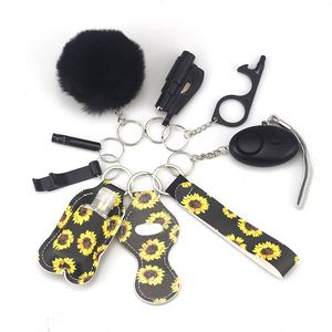 Self Defense Set 30ml 1oz Bottle Chapstick Lipstick <b>Wristlet</b> Lanyard Hand Sanitizer Holder Lip Gloss Balm Pouch Strap Keychain - Product Image 3