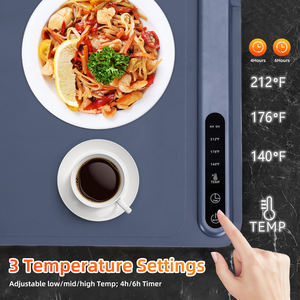 صينية تسخين طعام قابلة للطي مع تسخين كهربائي بملف حراري، سطح سيليكون مرن، لوح تسخين محمول للمطبخ - Product Image 2