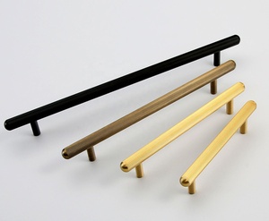 Hot sale black gold <strong>chrome</strong> antique coffee solid brass kitchen cabinets <strong>door</strong> handles and <strong>knobs</strong> - Product Image 3