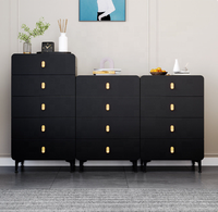 Commode haute pour chambre à coucher, commode pour entrée, table de chevet, commode de rangement avec 4 tiroirs