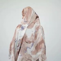 Vente chaude Marbre Ombre Imprimer Ombre Viscose Modal Hijab Art Design Dégradé Couleur Long Châle Écharpe Femmes Musulmanes Hijab