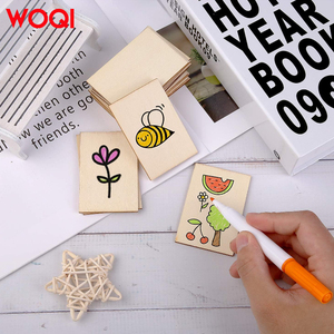 WOQI all'ingrosso rustico naturale personalizzato non trasformati rettangolari in <span class=keywords><strong>legno</strong></span> bianco pezzi per la scrittura di pittura - Product Image 6