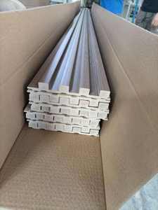 Composite bois-plastique cannelé pour revêtement intérieur/extérieur Décoration de fond TV Panneaux extérieurs Intérieur - Product Image 2