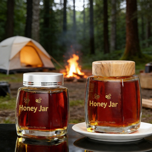 <span class=keywords><strong>Pot</strong></span> en Verre Épais <span class=keywords><strong>Vide</strong></span> Scellé pour Miel, <span class=keywords><strong>Confiture</strong></span>, Beurre, Beurre de Cacahuète et Gelée, de 50 ml <span class=keywords><strong>à</strong></span> 750 ml - Product Image 5