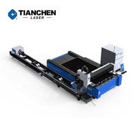 Machine de découpe laser de feuilles et de tubes de 1,5 kW à 6 kW, système de contrôle Cypcut, PEK AI BMP PLT, découpeuse laser à fibre graphique pour tubes et plaques