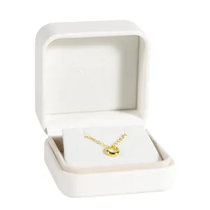 2024 novo estilo de luxo colar jóias caixas de embalagem um conjunto caixa de presente de jóias anel de couro do plutônio caso de jóias
