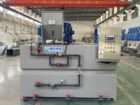Usine de traitement des eaux usées, équipement de réservoir de mélange de poudre polymère, Machine de dosage, unité de système de préparation de floculants
