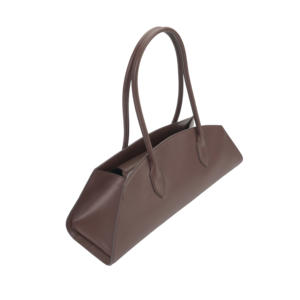 Elegante Bolso Tote de Cuero con Silueta Curva y Detalles de Costura Refinados - Product Image 3